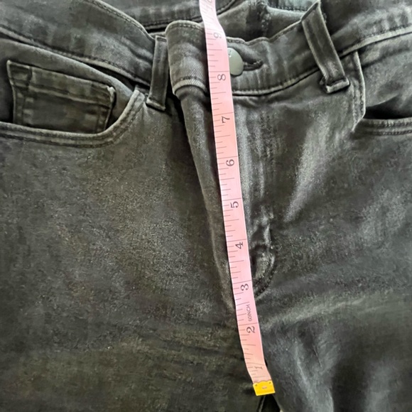 J Brand - Fame Ankle Jeans - Raw Hem - Subtle Grey on Black Zebra Stripes - 27 - Picture 9 of 14